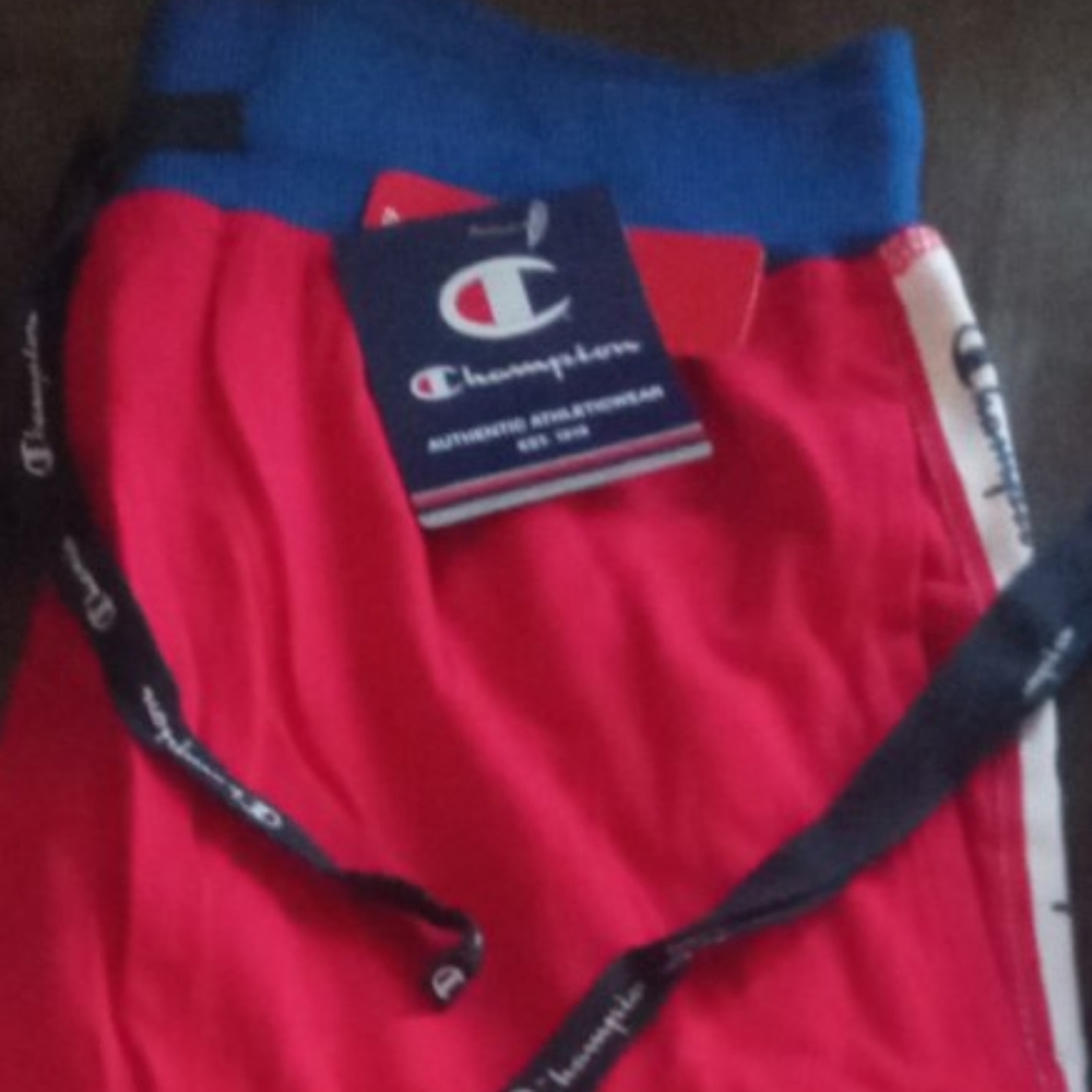 Champion Red Side Tape Shorts